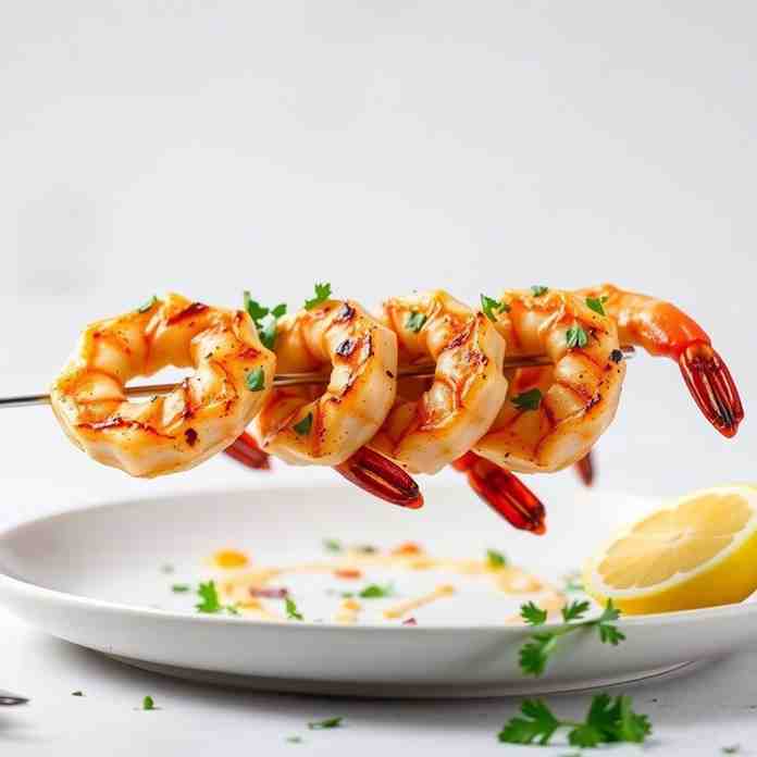 Grilled Garlic Shrimp Skewers - Healthy & Easy Recipe